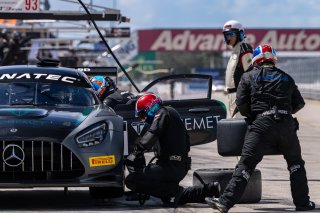 #33 Mercedes-AMG GT3 of Russell Ward and Mikael Grenier, Winward Racing, Fanatec GT World Challenge America powered by AWS, Pro, SRO America, Sebring International Raceway, Sebring, FL, September 2021.
 | Regis Lefebure/SRO