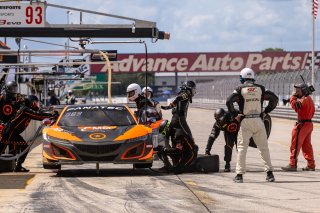 #77 Acura NSX GT3 of Rodrigo Sales and Matt McMurry, Compass Racing, Fanatec GT World Challenge America powered by AWS, Pro-Am, SRO America, Sebring International Raceway, Sebring, FL, September 2021. | Regis Lefebure/SRO