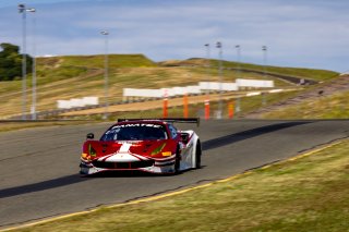 #23 Ferrari 488 GT3 of Onofrio Triarsi and Charlie Scardina, Triari Competizione, GT World Challenge America, Am, SRO America, Sonoma Raceway, Sonoma, CA, April  2022.
 | @RegisLefebure.com