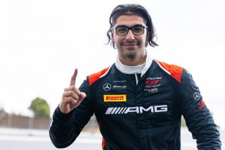 Fastest Qualifier for race 2, Steven Aghakhani  #6 Mercedes-AMG GT3 of, US Racetronics, GT World Challenge America, Pro, SRO America, Sonoma Raceway, Sonoma, CA, April  2022.
 | @RegisLefebure.com