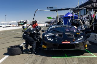 #1 Lamborghini Huracan GT3 of Jordan Pepper and Andrea Calderelli, K-Pax Racing, GT World Challenge America, Pro, SRO America, Sonoma Raceway, Sonoma, CA, April  2022.
 | RegisLefebure/SRO