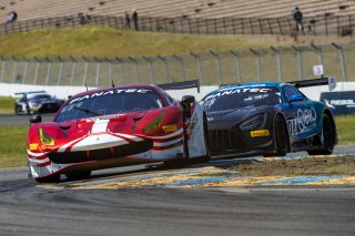 #23 Ferrari 488 GT3 of Onofrio Triarsi and Charlie Scardina, Triari Competizione, GT World Challenge America, Am, America, Sonoma Raceway, Sonoma, CA, April  2022.
 | RegisLefebure/SRO