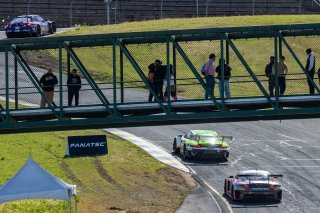 #96 BMW M4 GT3 of Michael Dinan and Robby Foley, Turner Motorsports, #45 Porsche 911 GT3-R (991.ii) of Charlie Luck and Jan Heylen, Wright Motorsports, #08 Mercedes-AMG GT3 of Scott Smithson and Bryan Sellers, DXDT Racing, GT World Challenge America, Pro- | RegisLefebure/SRO