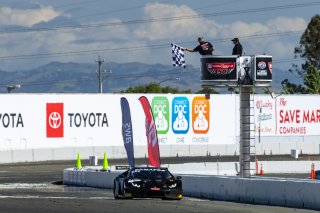 #1 Lamborghini Huracan GT3 of Jordan Pepper and Andrea Calderelli, K-Pax Racing, GT World Challenge America, Pro, SRO America, Sonoma Raceway, Sonoma, CA, April  2022.
 | RegisLefebure/SRO