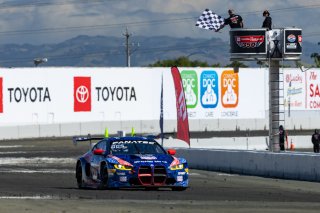 #96 BMW M4 GT3 of Michael Dinan and Robby Foley, Turner Motorsports, GT World Challenge America, Pro-Am, SRO America, Sonoma Raceway, Sonoma, CA, April  2022.
 | RegisLefebure/SRO