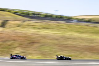 #6 Mercedes-AMG GT3 of Steven Aghakhani and Loris Spinelli, US Racetronics, GT World Challenge America, Pro, #96 BMW M4 GT3 of Michael Dinan and Robby Foley, Turner Motorsports, Pro-Am, SRO America, Sonoma Raceway, Sonoma, CA, April  2022.
 | RegisLefebure/SRO