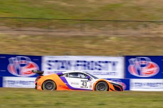 #43 Acura NSX GT3 of Erin Vogel and Michael Cooper, RealTime Racing, GT World Challenge America, Pro-Am, SRO America, Sonoma Raceway, Sonoma, CA, April  2022.
 | RegisLefebure/SRO