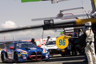#96 BMW M4 GT3 of Michael Dinan and Robby Foley, Turner Motorsports, GT World Challenge America, Pro-Am, SRO America, Sonoma Raceway, Sonoma, CA, April  2022.
 | RegisLefebure/SRO