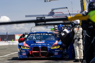 #96 BMW M4 GT3 of Michael Dinan and Robby Foley, Turner Motorsports, GT World Challenge America, Pro-Am, SRO America, Sonoma Raceway, Sonoma, CA, April  2022.#96 BMW M4 GT3 of Michael Dinan and Robby Foley, April  2022.
 | RegisLefebure/SRO