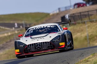 #6 Mercedes-AMG GT3 of Steven Aghakhani and Loris Spinelli, US Racetronics, GT World Challenge America, Pro, SRO America, Sonoma Raceway, Sonoma, CA, April  2022.
 | Regis Lefebure/SRO