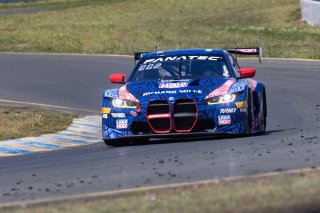 #96 BMW M4 GT3 of Michael Dinan and Robby Foley, Turner Motorsports, GT World Challenge America, Pro-Am, SRO America, Sonoma Raceway, Sonoma, CA, April  2022.
 | Regis Lefebure/SRO