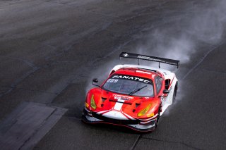 #23 Ferrari 488 GT3 of Onofrio Triarsi and Charlie Scardina, Triari Competizione, GT World Challenge America, Am, SRO America, Sonoma Raceway, Sonoma, CA, April  2022.\
 | @RegisLefebure.com