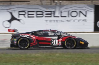 #191 Lamborghini Huracan GT3 of Jeff Burton, Zelus Motorsports, GT America Powered by AWS, SRO3, SRO America, Sonoma Raceway, Sonoma, CA, April  2022.
 | Brian Cleary/SRO
