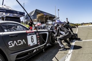 #6 Mercedes-AMG GT3 of Steven Aghakhani and Loris Spinelli, US Racetronics, GT World Challenge America, Pro, SRO America, Sonoma Raceway, Sonoma, CA, April  2022.
 | Brian Cleary/SRO