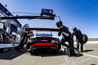 #6 Mercedes-AMG GT3 of Steven Aghakhani and Loris Spinelli, US Racetronics, GT World Challenge America, Pro, SRO America, Sonoma Raceway, Sonoma, CA, April  2022.
 | Brian Cleary/SRO