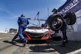 #43 Acura NSX GT3 of Erin Vogel and Michael Cooper, RealTime Racing, GT World Challenge America, Pro-Am, SRO America, Sonoma Raceway, Sonoma, CA, April  2022.
 | Brian Cleary/SRO