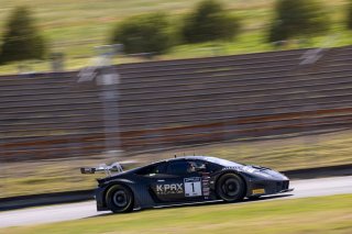 #1 Lamborghini Huracan GT3 of Jordan Pepper and Andrea Calderelli, K-Pax Racing, GT World Challenge America, Pro, SRO America, Sonoma Raceway, Sonoma, CA, April  2022.
 | RegisLefebure/SRO