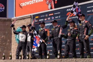 #1 Lamborghini Huracan GT3 of Jordan Pepper and Andrea Calderelli, K-Pax Racing, GT World Challenge America, Pro, SRO America, Sonoma Raceway, Sonoma, CA, April  2022.
 | RegisLefebure/SRO