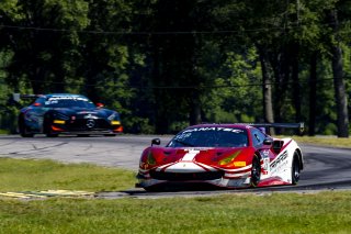 #23 Ferrari 488 GT3 of Onofrio Triarsi and Charlie Scardina, Triari Competizione, GT World Challenge America, Am, SRO America, VIR, Virginia International Rcaeway, Alton, Virginia, June 2022.
 | Brian Cleary/SRO