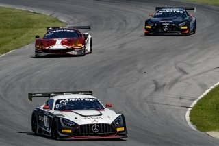 #6 Mercedes-AMG GT3 of Steven Aghakhani and Loris Spinelli, US Racetronics, GT World Challenge America, Pro, SRO America, VIR, Virginia International Rcaeway, Alton, Virginia, June 2022.
 | Brian Cleary/SRO