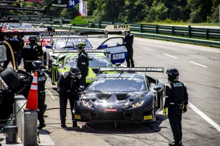 #1 Lamborghini Huracan GT3 of Michele Beretta and Andrea Calderelli, K-Pax Racing, GT World Challenge America, Pro, SRO America, VIR, Virginia International Rcaeway, Alton, Virginia, June 2022.
 | Brian Cleary/SRO