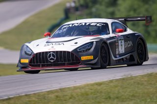 #6 Mercedes-AMG GT3 of Steven Aghakhani and Loris Spinelli, US Racetronics, GT World Challenge America, Pro, SRO America, VIR, Virginia International Rcaeway, Alton, Virginia, June 2022.
 | Regis Lefebure/SRO