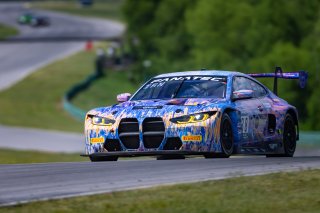 #38 BMW M4 GT3 of Samantha Tan and Nick Wittmer, ST Racing, GT World Challenge America, Pro-Am, SRO America, VIR, Virginia International Rcaeway, Alton, Virginia, June 2022.
 | Regis Lefebure/SRO
