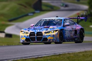 #38 BMW M4 GT3 of Samantha Tan and Nick Wittmer, ST Racing, GT World Challenge America, Pro-Am, SRO America, VIR, Virginia International Rcaeway, Alton, Virginia, June 2022.
 | Regis Lefebure/SRO