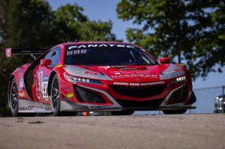 #93 Acura NSX GT3 of Ashton Harrison and Mario Farnbacher, Racers Edge Motorsports, GT World Challenge America, Pro-Am, SRO America, VIR, Virginia International Rcaeway, Alton, Virginia, June 2022.
 | Regis Lefebure/SRO