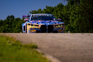 #38 BMW M4 GT3 of Samantha Tan and Nick Wittmer, ST Racing, GT World Challenge America, Pro-Am, SRO America, VIR, Virginia International Rcaeway, Alton, Virginia, June 2022.
 | Regis Lefebure/SRO