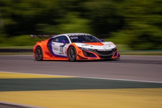 #43 Acura NSX GT3 of Erin Vogel and Michael Cooper, RealTime Racing, GT World Challenge America, Pro-Am, SRO America, VIR, Virginia International Rcaeway, Alton, Virginia, June 2022.
 | Regis Lefebure/SRO