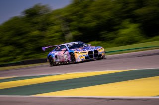 #38 BMW M4 GT3 of Samantha Tan and Nick Wittmer, ST Racing, GT World Challenge America, Pro-Am, SRO America, VIR, Virginia International Rcaeway, Alton, Virginia, June 2022.
 | Regis Lefebure/SRO
