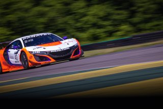 #43 Acura NSX GT3 of Erin Vogel and Michael Cooper, RealTime Racing, GT World Challenge America, Pro-Am, SRO America, VIR, Virginia International Rcaeway, Alton, Virginia, June 2022.
 | Regis Lefebure/SRO