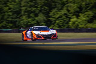 #43 Acura NSX GT3 of Erin Vogel and Michael Cooper, RealTime Racing, GT World Challenge America, Pro-Am, SRO America, VIR, Virginia International Rcaeway, Alton, Virginia, June 2022.
 | Regis Lefebure/SRO