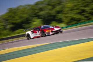 #23 Ferrari 488 GT3 of Onofrio Triarsi and Charlie Scardina, Triari Competizione, GT World Challenge America, Am, SRO Virginia International Raceway, 2022
 | Regis Lefebure/SRO