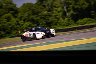 #12 Aston Martin Vantage AMR GT3 of Frank Gannett and Drew Staveley, Ian Lacy Racing, GT World Challenge America, Pro-Am, SRO America, VIR, Virginia International Rcaeway, Alton, Virginia, June 2022.
 | Regis Lefebure/SRO