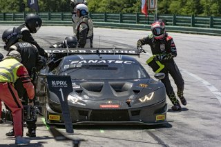 #1 Lamborghini Huracan GT3 of Michele Beretta and Andrea Calderelli, K-Pax Racing, GT World Challenge America, Pro, SRO America, VIR, Virginia International Rcaeway, Alton, Virginia, June 2022.
 | Brian Cleary/SRO