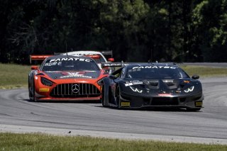 #1 Lamborghini Huracan GT3 of Michele Beretta and Andrea Calderelli, K-Pax Racing, GT World Challenge America, Pro, SRO America, VIR, Virginia International Rcaeway, Alton, Virginia, June 2022.
 | Brian Cleary/SRO