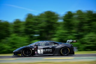 #1 Lamborghini Huracan GT3 of Michele Beretta and Andrea Calderelli, K-Pax Racing, GT World Challenge America, Pro, SRO America, VIR, Virginia International Rcaeway, Alton, Virginia, June 2022.
 | Fred Hardy/SRO