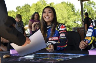 #38 BMW M4 GT3 of Samantha Tan and Nick Wittmer, ST Racing, GT World Challenge America, Pro-Am, SRO America, VIR, Virginia International Rcaeway, Alton, Virginia, June 2022.
 | James Lietz/SRO