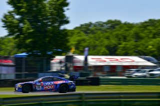 #96 BMW M4 GT3 of Michael Dinan and Robby Foley, Turner Motorsports, GT World Challenge America, Pro-Am, SRO America, VIR, Virginia International Rcaeway, Alton, Virginia, June 2022.
 | James Lietz/SRO