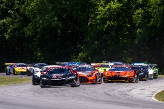 #93 Acura NSX GT3 of Ashton Harrison and Mario Farnbacher, Racers Edge Motorsports, GT World Challenge America, Pro-Am, SRO Virginia International Raceway, 2022SRO America, VIR, Virginia International Rcaeway, Alton, Virginia, June 2022.
 | Regis Lefebure/SRO