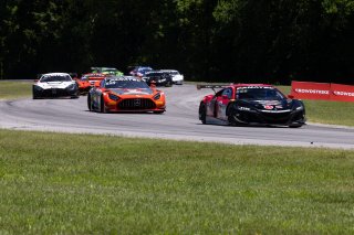 #93 Acura NSX GT3 of Ashton Harrison and Mario Farnbacher, Racers Edge Motorsports, GT World Challenge America, Pro-Am, SRO America, VIR, Virginia International Rcaeway, Alton, Virginia, June 2022.
 | Regis Lefebure/SRO