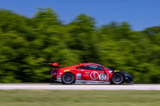 #93 Acura NSX GT3 of Ashton Harrison and Mario Farnbacher, Racers Edge Motorsports, GT World Challenge America, Pro-Am, SRO America, VIR, Virginia International Rcaeway, Alton, Virginia, June 2022.
 | Regis Lefebure/SRO