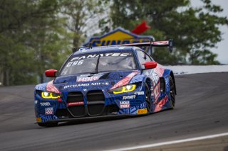 #96 BMW M4 GT3 of Michael Dinan and Robby Foley, Turner Motorsports, GT World Challenge America, Pro-Am, SRO America, Watkins Glen International raceway, Watkins Glen, NY, July 2022..
 | Brian Cleary/SRO