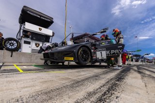 #1 Lamborghini Huracan GT3 of Michele Beretta and Andrea Calderelli, K-Pax Racing, GT World Challenge America, Pro
 | &copy;2022 Regis Lefebure/SRO