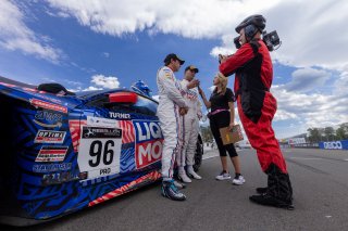 #96 BMW M4 GT3 of Michael Dinan and Robby Foley, Turner Motorsports, GT World Challenge America, Pro-Am, SRO America, Watkins Geln International, Watkins Glen NY, July 2022.
 | ©2022 Regis Lefebure/SRO