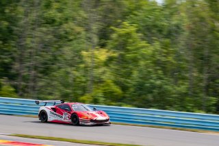 #23 Ferrari 488 GT3 of Onofrio Triarsi and Charlie Scardina, Triari Competizione, GT World Challenge America, Am, SRO America, Watkins Glen International raceway, Watkins Glen, NY, July 2022..
 | SRO Motorsports Group