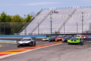 #6 Mercedes-AMG GT3 of Steven Aghakhani and Loris Spinelli, US Racetronics, GT World Challenge America, Pro, SRO America, Watkins Geln International, Watkins Glen NY, July 2022.
 | &copy;2022 Regis Lefebure/SRO