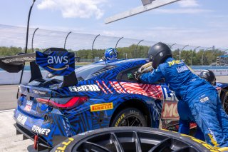 #96 BMW M4 GT3 of Michael Dinan and Robby Foley, Turner Motorsports, GT World Challenge America, Pro-Am, SRO America, Watkins Geln International, Watkins Glen NY, July 2022.
 | ©2022 Regis Lefebure/SRO